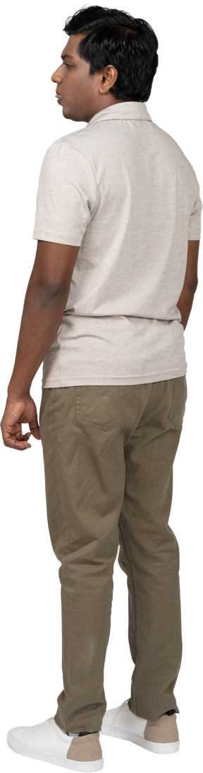 Man in casual clothes standing